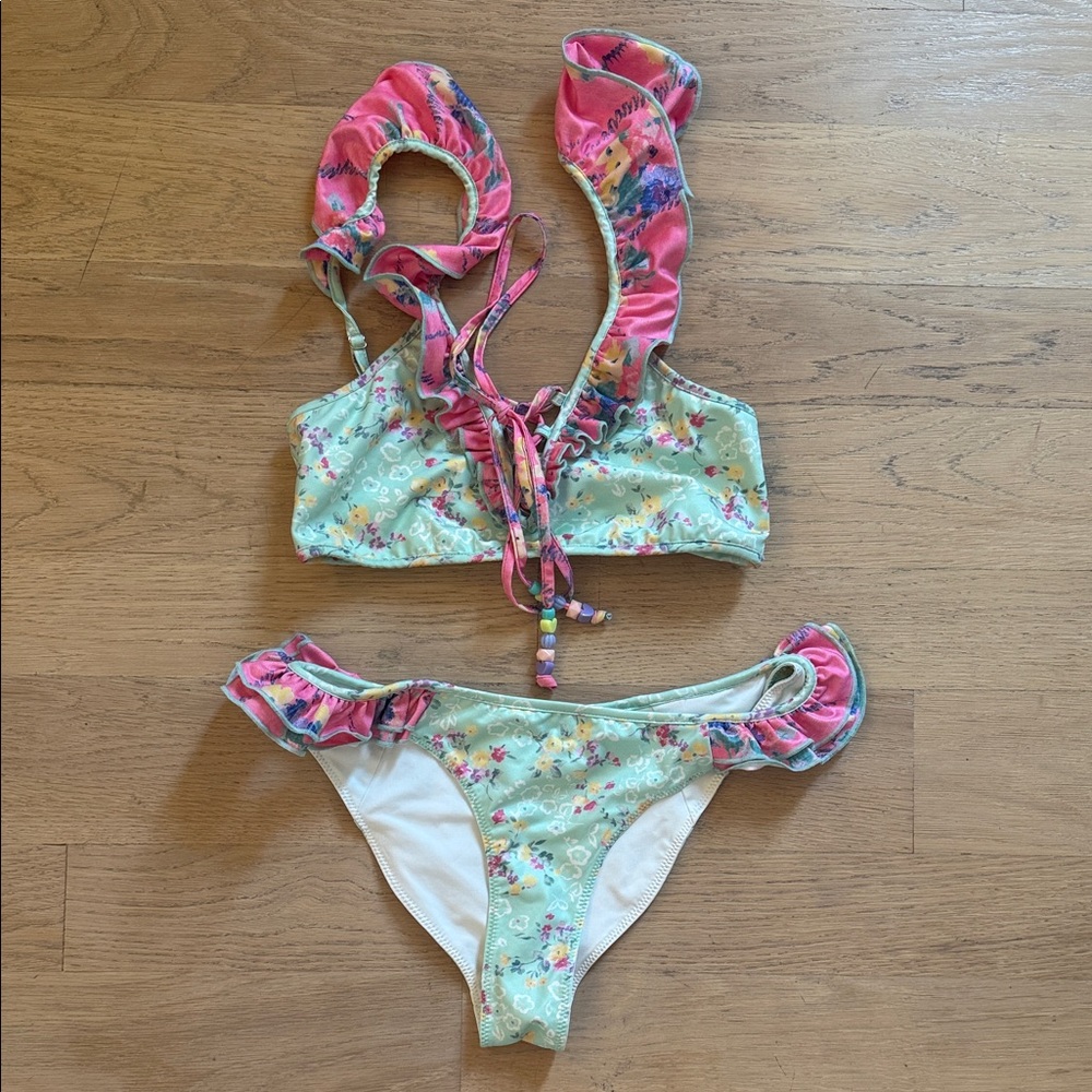 LoveShackFancy Floral Bikini